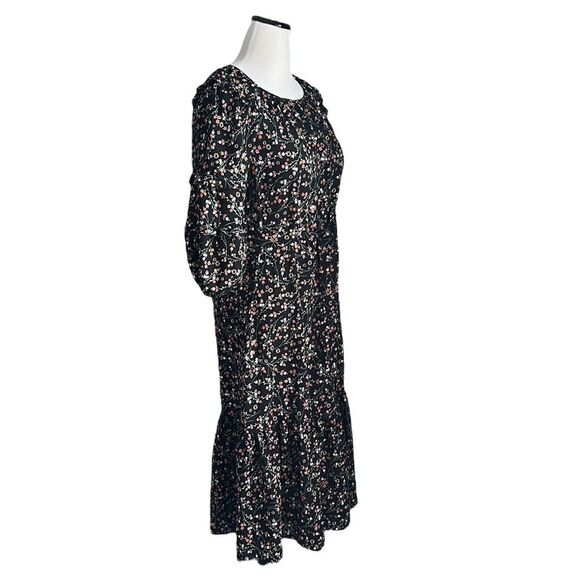 MAX STUDIO Women’s Floral Puff Long Sleeve Maxi Dress Size Small - Picture 3 of 12